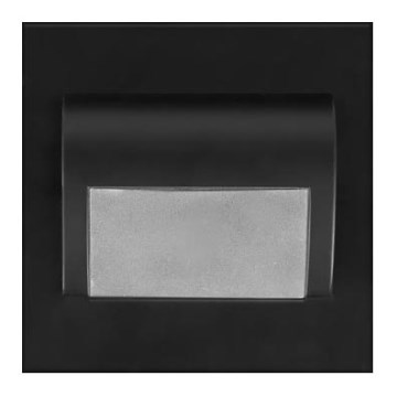 Luz de escadas LED DECORUS LED/1,2W/12V 6000K preto antigo