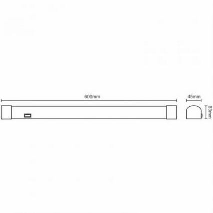 Luz de espelho de casa de banho LED LED/15W/230V 4000K IP44