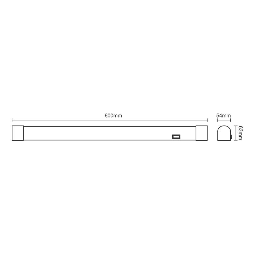 Luz de espelho de casa de banho LED LED/15W/230V 4000K IP44