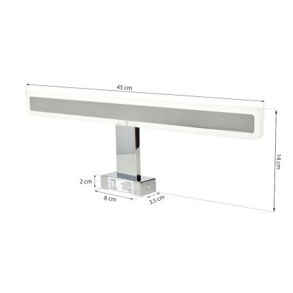 Luz de espelho de casa de banho LED RAIN LED/10W/230V IP44
