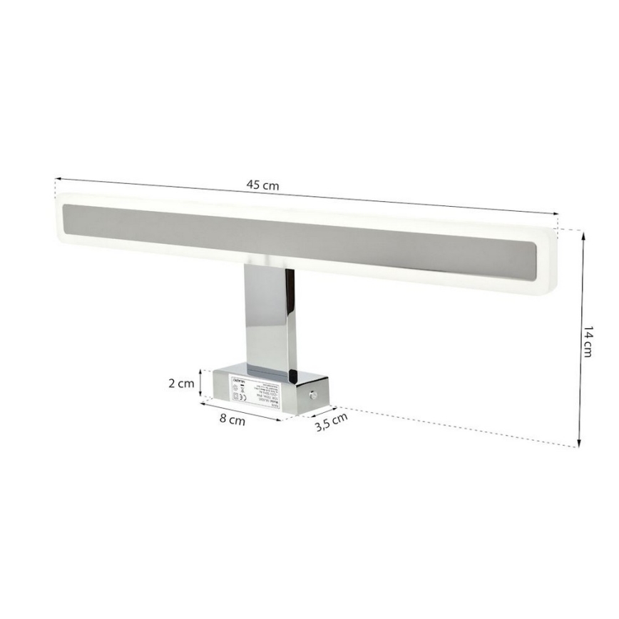 Luz de espelho de casa de banho LED RAIN LED/10W/230V IP44