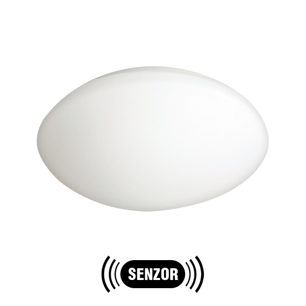 Luz de exterior com sensor PETRA 1xE27/60W/230V vidro opaco IP44
