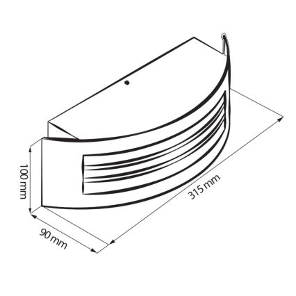 Luz de exterior SITOM 1xE27/14W/230V IP44