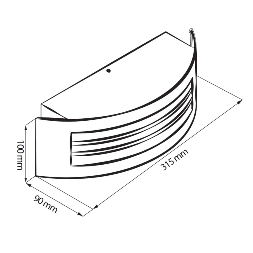 Luz de exterior SITOM 1xE27/14W/230V IP44