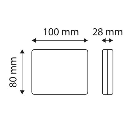 Luz de nevoeiro LED SINGLE LED/1,9W/12V IP67 vermelha