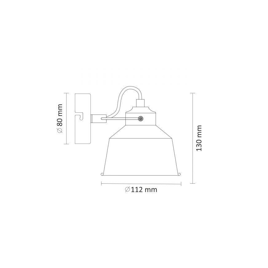 Luz de parede 1xE14/8W/230V