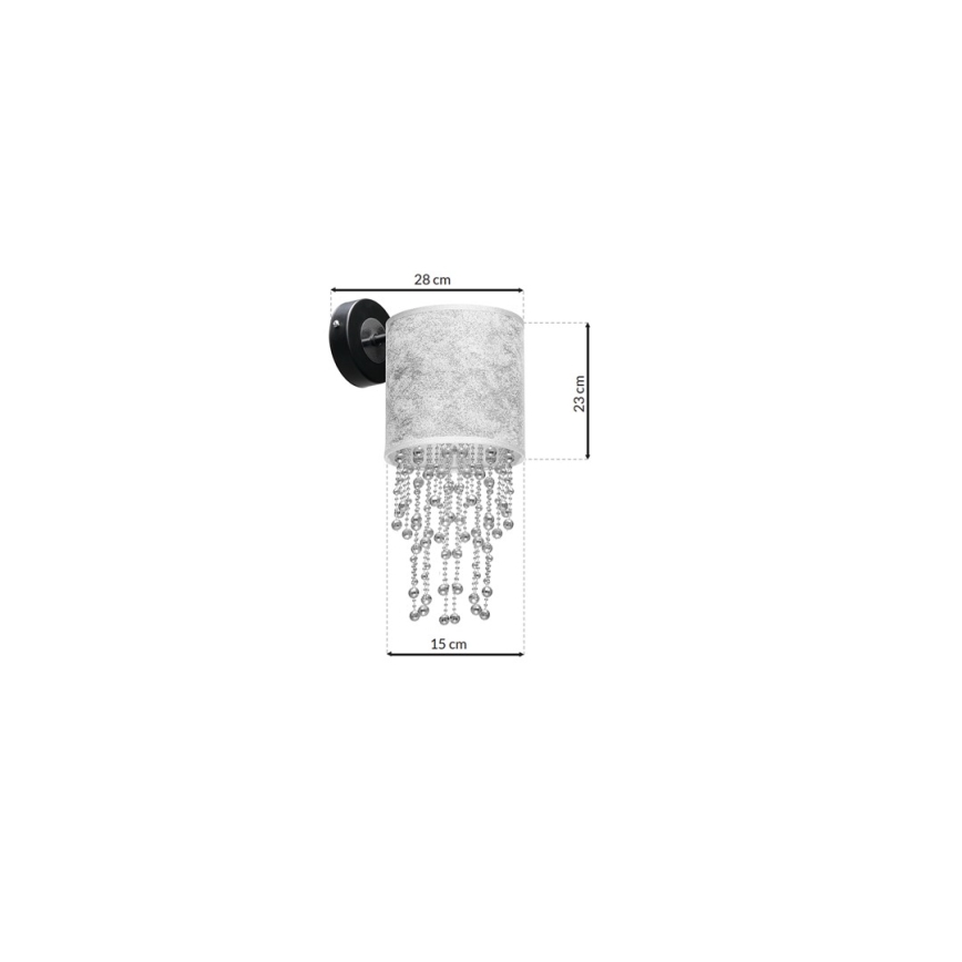Luz de parede ALMERIA 1xE27/60W/230V