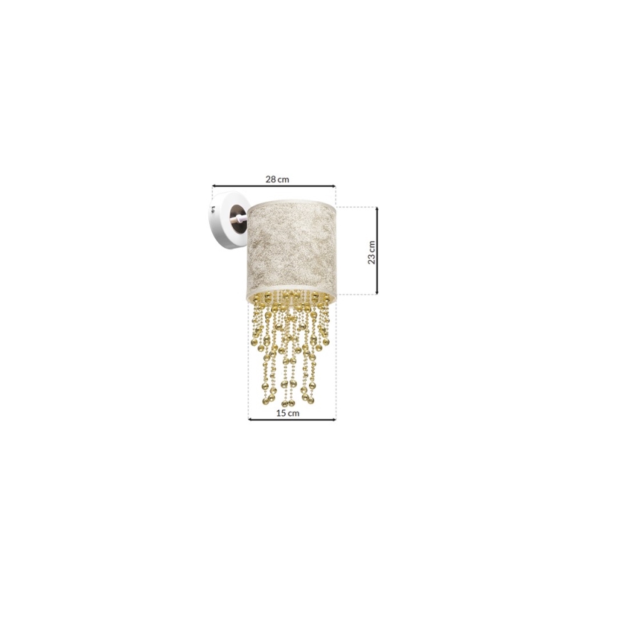 Luz de parede ALMERIA 1xE27/60W/230V