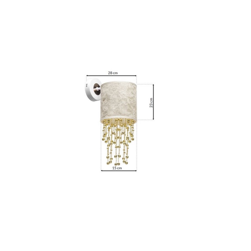 Luz de parede ALMERIA 1xE27/60W/230V