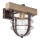 Luz de parede ANDER 1xE27/60W/230V castanho claro