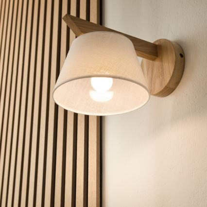 Luz de parede ANTONIO 1xE14/40W/230V carvalho