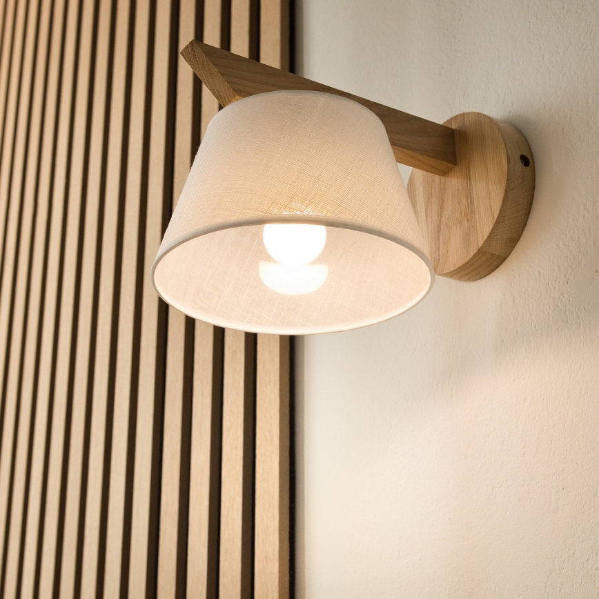 Luz de parede ANTONIO 1xE14/40W/230V carvalho
