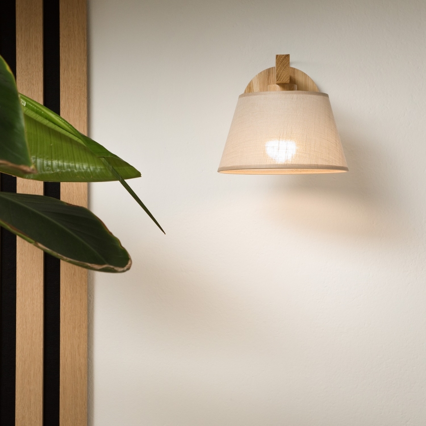 Luz de parede ANTONIO 1xE14/40W/230V carvalho
