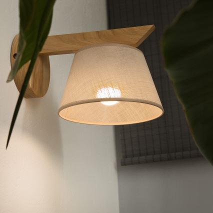 Luz de parede ANTONIO 1xE14/40W/230V carvalho