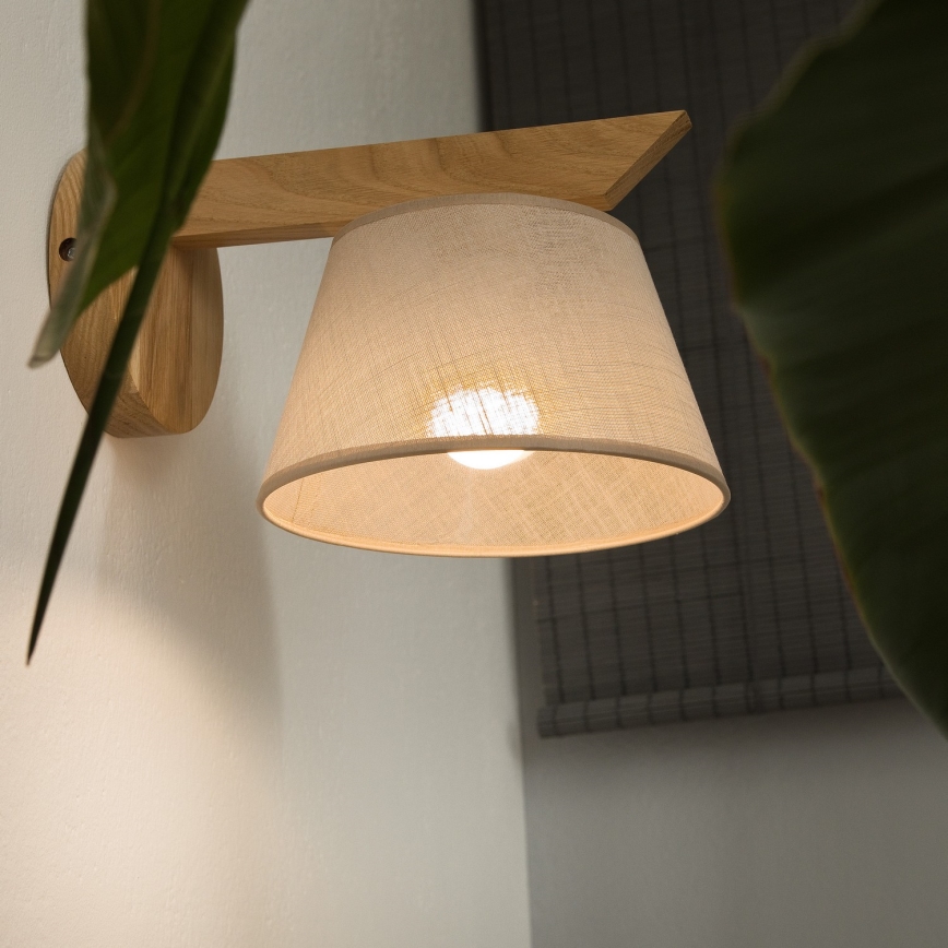Luz de parede ANTONIO 1xE14/40W/230V carvalho