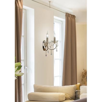 Luz de parede AURORA 2xE14/40W/230V