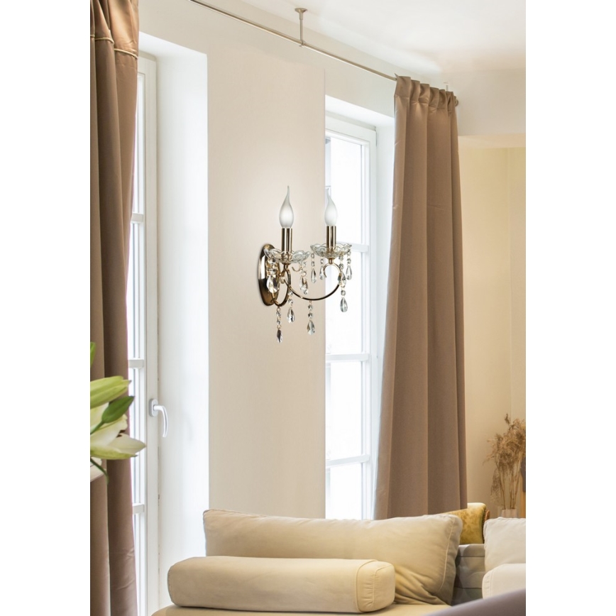 Luz de parede AURORA 2xE14/40W/230V