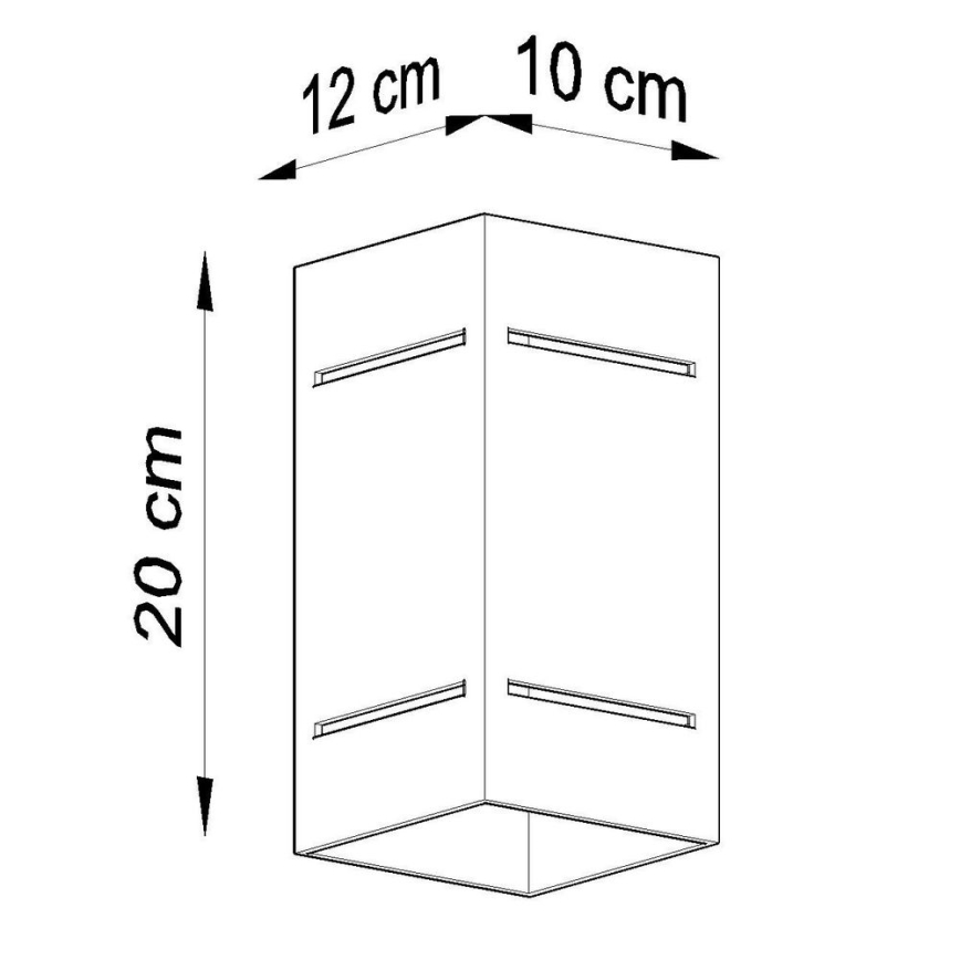 Luz de parede BLOCCO 1xG9/40W/230V
