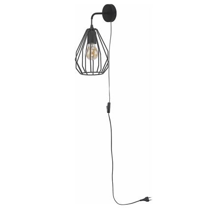 Luz de parede BRYLANT BLACK 1xE27/60W/230V