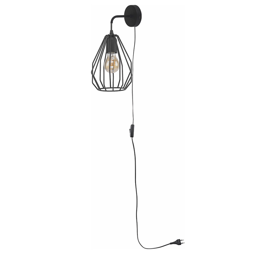 Luz de parede BRYLANT BLACK 1xE27/60W/230V