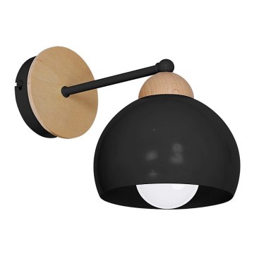 Luz de parede DAMA 1xE27/60W/230V preto antigo