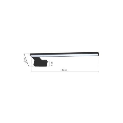 Luz de parede de casa de banho LED SHINE 1xLED/11W/230V IP44