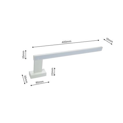 Luz de parede de casa de banho LED SHINE 1xLED/11W/230V IP44