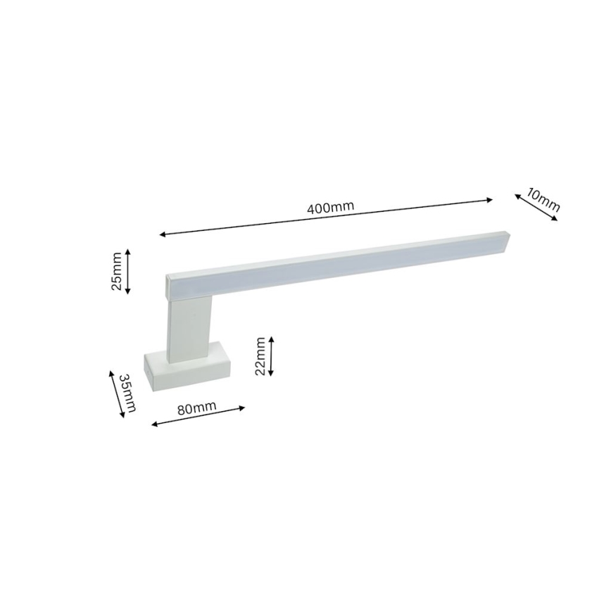 Luz de parede de casa de banho LED SHINE 1xLED/11W/230V IP44