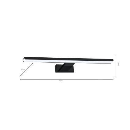 Luz de parede de casa de banho LED SHINE 1xLED/13,8W/230V IP44