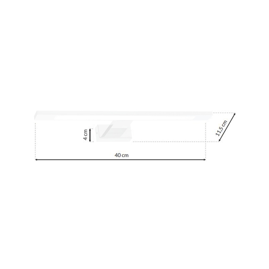 Luz de parede de casa de banho LED SHINE 1xLED/7W/230V IP44