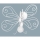Luz de parede de criança BORBOLETA 1xE27/60W branco
