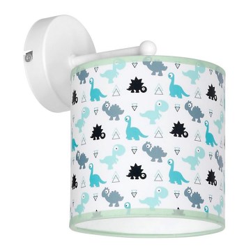 Luz de parede de criança DINO 1xE27/60W/230V