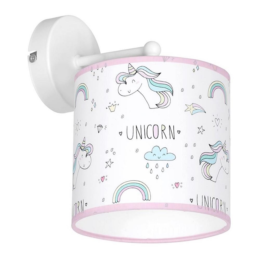 Luz de parede de criança UNICORN 1xE27/60W/230V