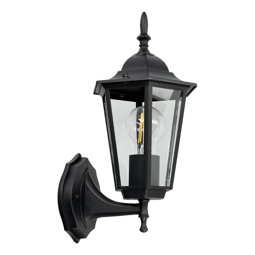 Luz de parede de exterior 1xE27/60W/230V IP44 preto antigo