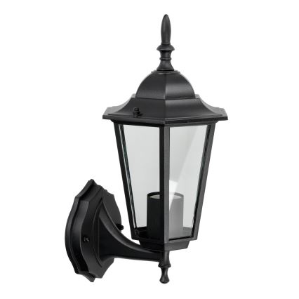 Luz de parede de exterior 1xE27/60W/230V IP44 preto antigo