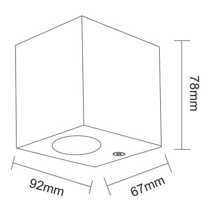 Luz de parede de exterior BOSTON 1xGU10/35W/230V IP44