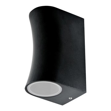 Luz de parede de exterior BOSTON 2xGU10/10W/230V preto antigo IP44