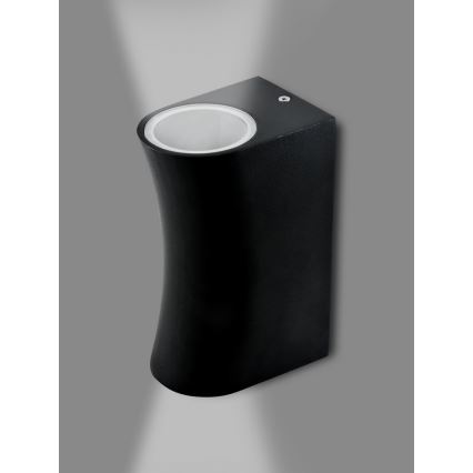 Luz de parede de exterior BOSTON 2xGU10/10W/230V preto antigo IP44