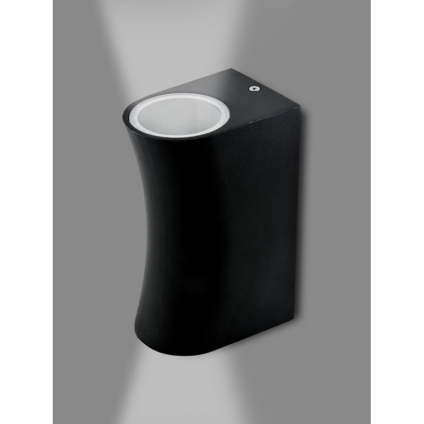 Luz de parede de exterior BOSTON 2xGU10/10W/230V preto antigo IP44