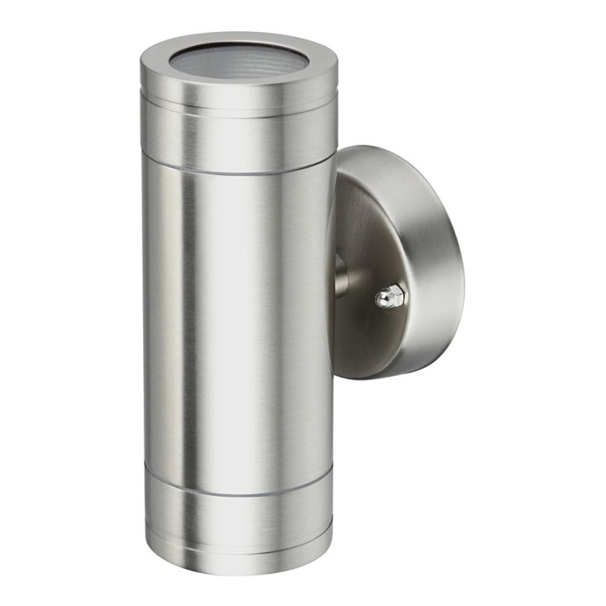 Luz de parede de exterior OLIMP 1 2xGU10/35W inoxidável IP44