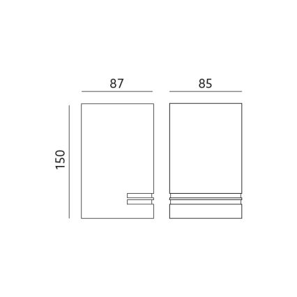 Luz de parede de exterior QUAZAR 1xGU10/11W/230V IP44