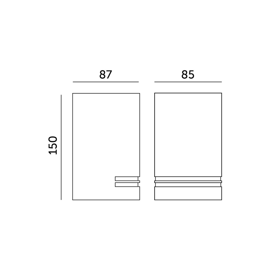 Luz de parede de exterior QUAZAR 1xGU10/11W/230V IP44