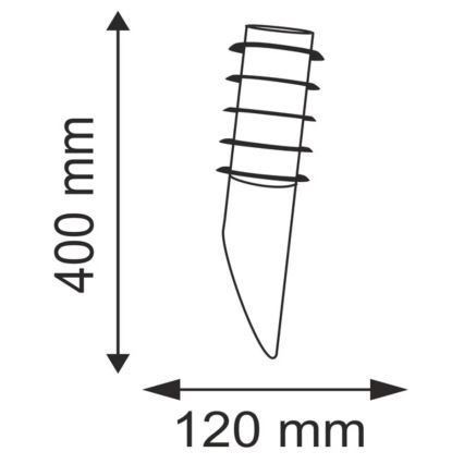 Luz de parede de exterior SERENA 1xE27/40W IP44