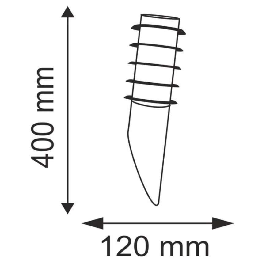 Luz de parede de exterior SERENA 1xE27/40W IP44