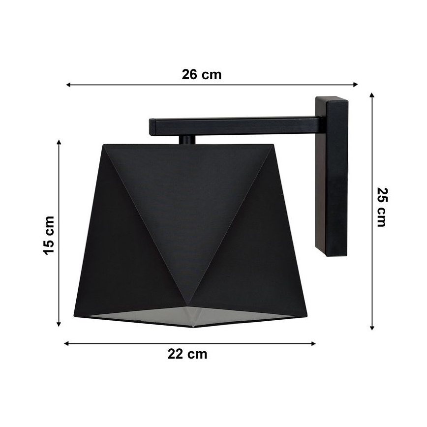 Luz de parede DIAMENT 1xE27/60W/230V