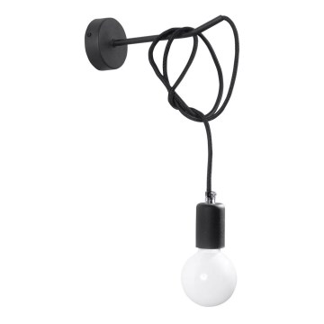 Luz de parede EDISON 1xE27/60W/230V preto antigo