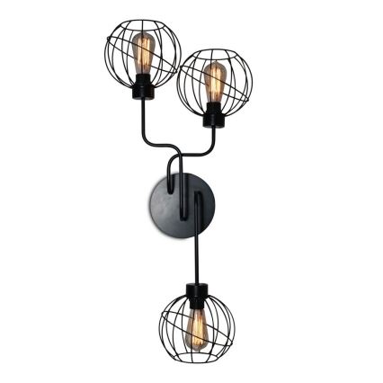 Luz de parede ELECTRICO 3xE27/60W/230V