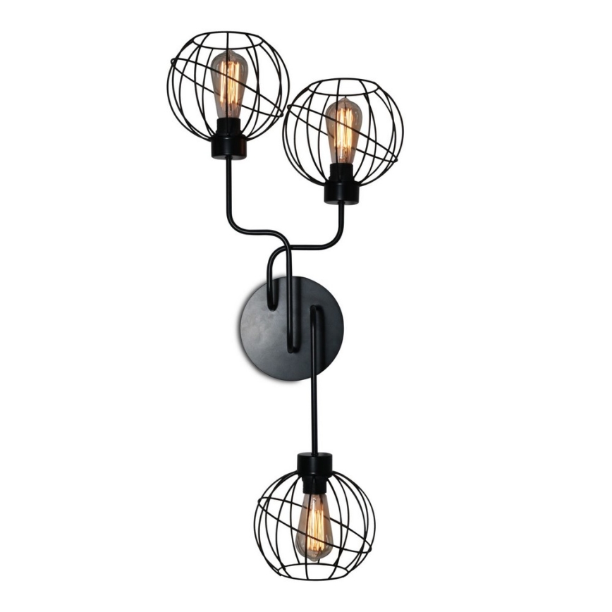Luz de parede ELECTRICO 3xE27/60W/230V