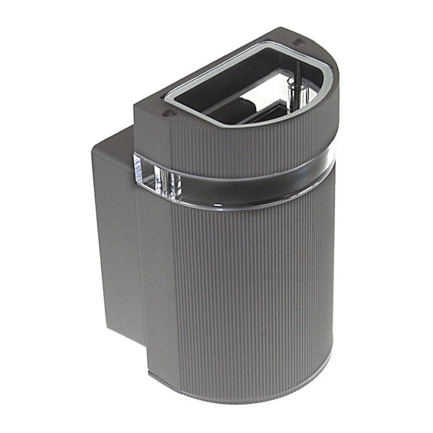 Luz de parede exterior KORTEK 1xGU10/30W/230V IP54 cinzento