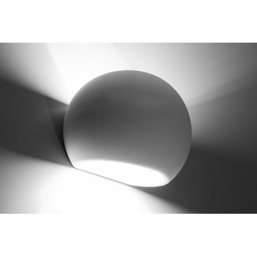 Luz de parede GLOBE 1xE27/60W/230V branco